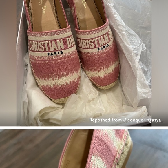 Dior D-Stripes Cotton Espadrilles - Picture 10 of 12
